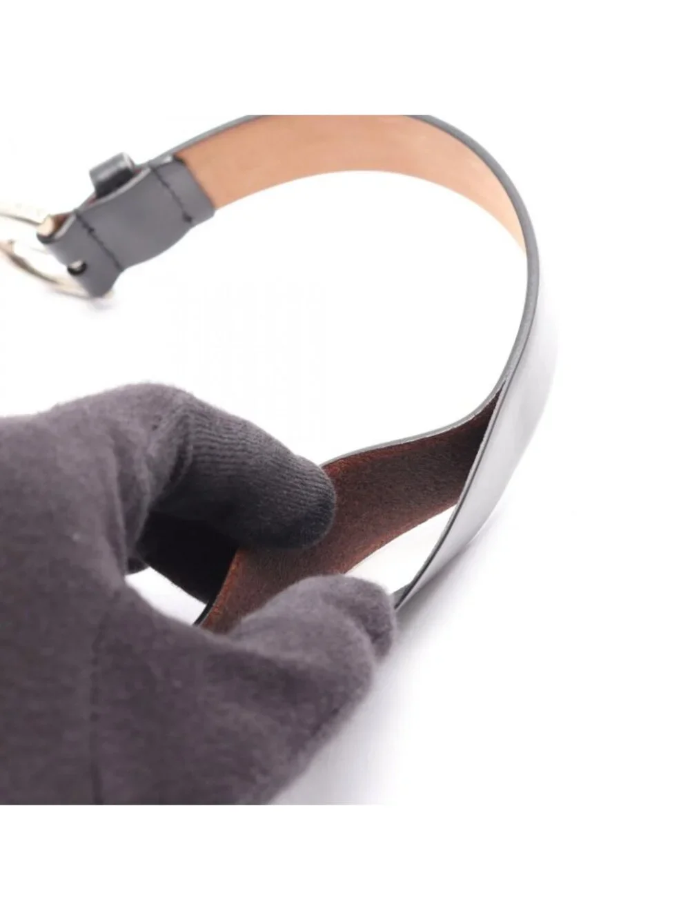 Dolce & Gabbana Belt DG Logo Silver Leather